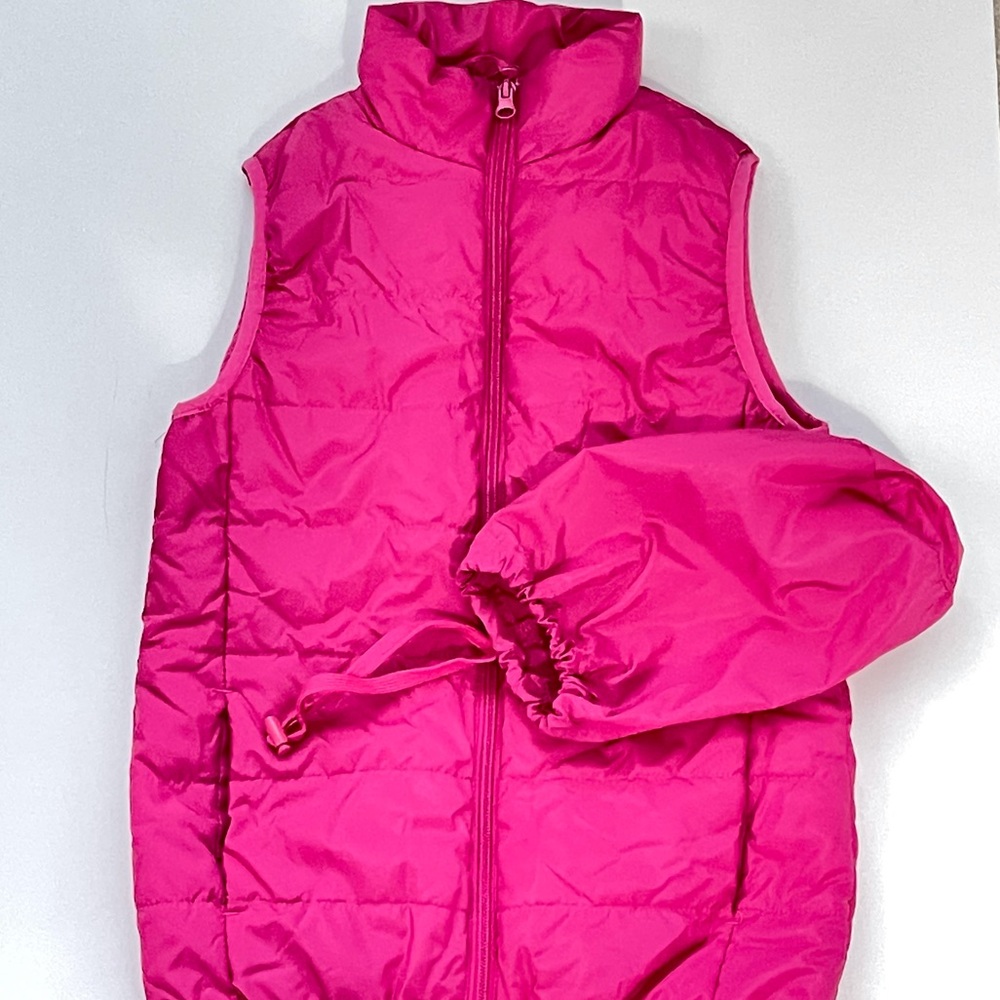 That’s it girl pink puffy vest sz S